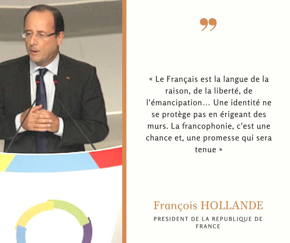 Article : Mots de François Hollande pendant son discours